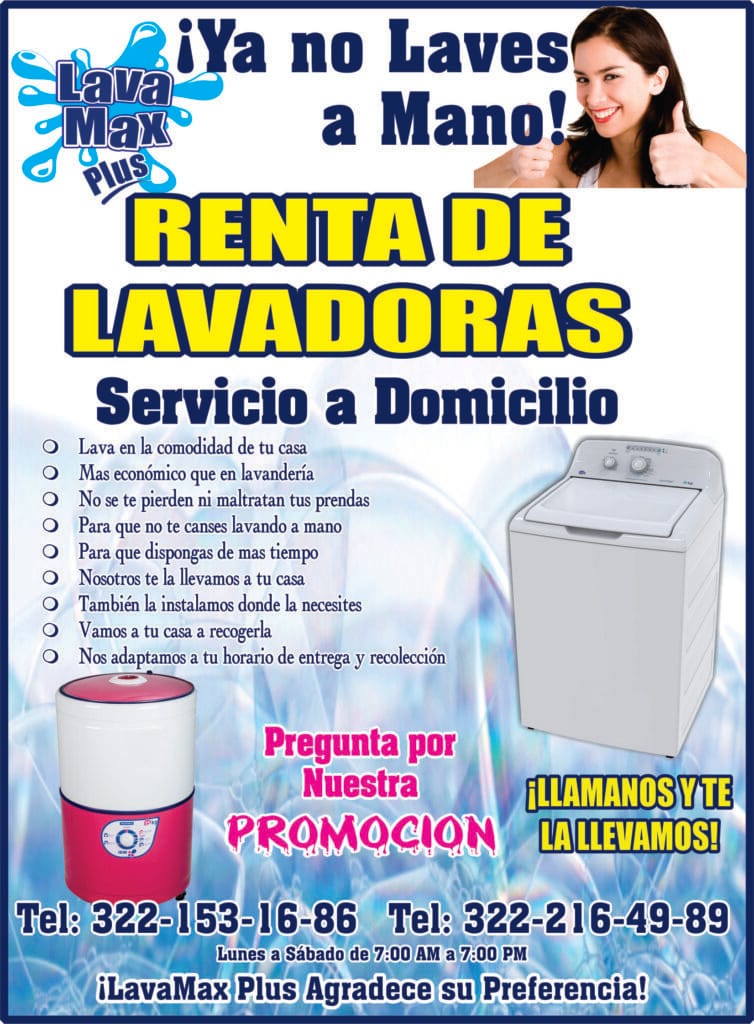 EL QUE RENTA LAVADORAS en Colima